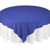 Скатерть квадратная синяя