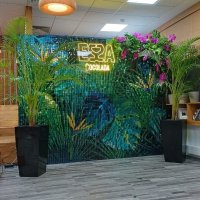 Фотозона Тропики из пайеток