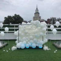 Фотозона из шаров Воздушные облака