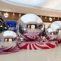 Фотозона Новогодние сферы