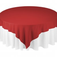 Скатерть квадратная красная